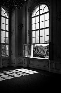 grayscale photography of opened window thumbnail