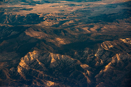aerial photography of rock formation thumbnail