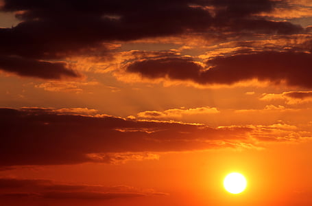 sunset over clouds thumbnail