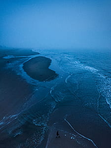 birds eye view of seashore thumbnail