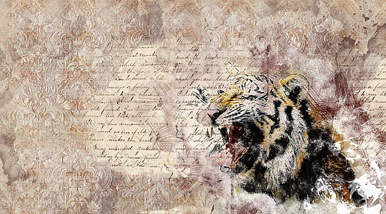 brown and black tiger painting thumbnail