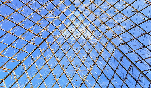 fence, blue, sky, pattern thumbnail