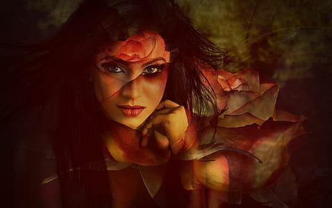 woman face painting thumbnail