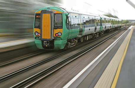 time lapse train photo thumbnail