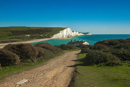 white cliff of Dover during daytime thumbnail