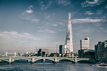 London skyline dominated by The Shard skyscraper building thumbnail