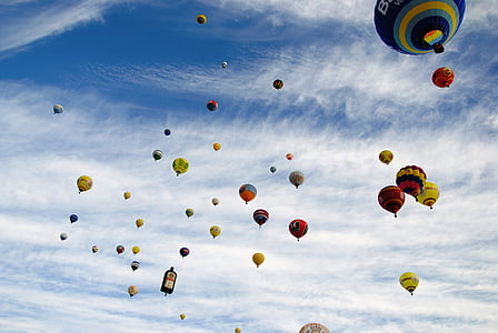 hot air balloons floating during daytime thumbnail