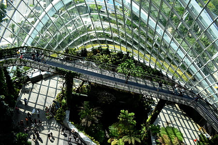 bird's eye view of inside building during daytime thumbnail