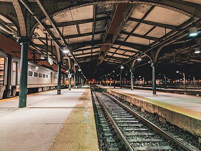 high-saturated photography of train station thumbnail