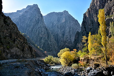 body of water between mountains thumbnail