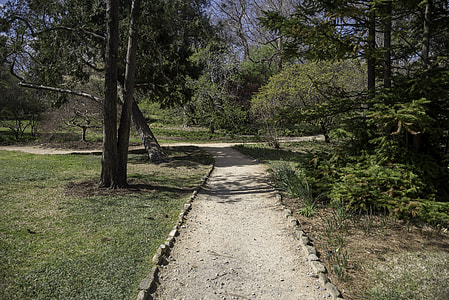 Walkway in the Gardens of UNC Chapel Hill, North Carolina thumbnail
