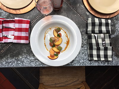 sliced fruit on plate thumbnail