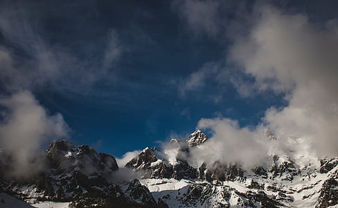 mountain covered by snow thumbnail