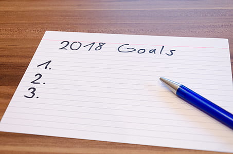 index card with 2017 Goals writing thumbnail