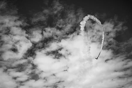 grayscale photography of airplane thumbnail
