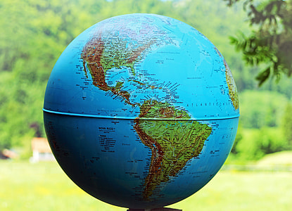 Globe showing North and South America thumbnail
