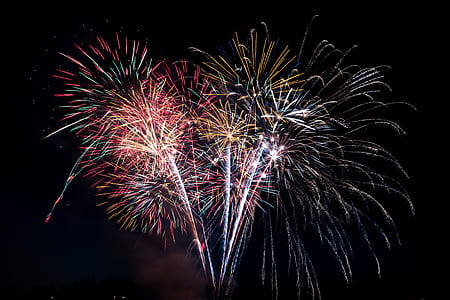 photo of assorted-color fireworks during nighttime thumbnail