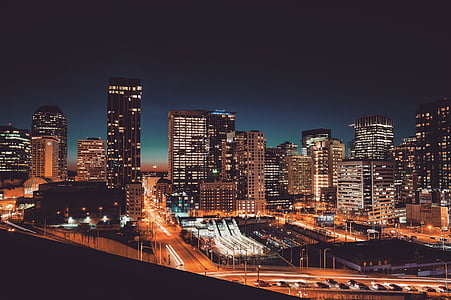 time lapsed photography of high-rise buildings thumbnail