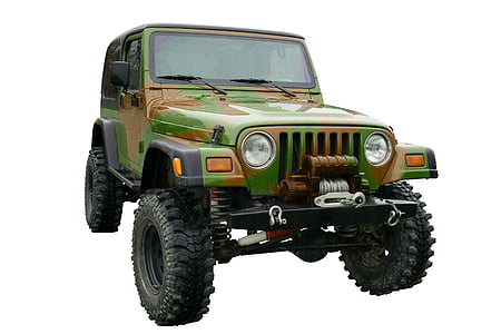 green and brown camouflage vehicle thumbnail