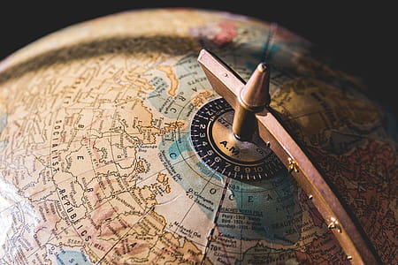 Antique Globe Close Up Photo thumbnail