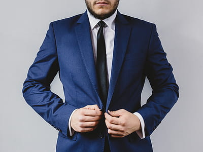 man in blue formal suit jacket thumbnail