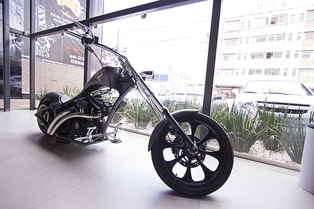 black chopper motorcycle thumbnail