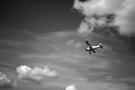 grayscale photography of plane thumbnail