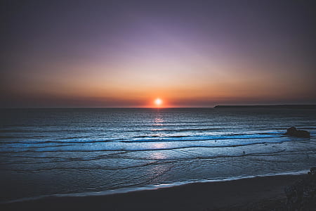 seashore during golden hour thumbnail