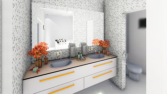 white sink cabinet thumbnail