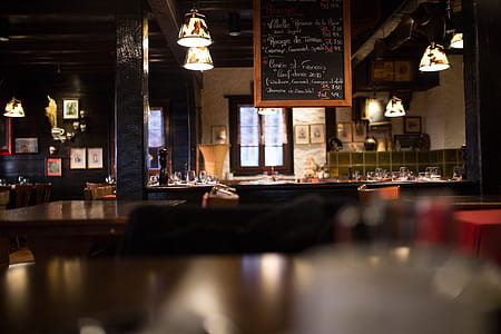 restaurant, dark, bar, architecture thumbnail