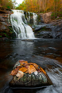 time lapse photography of river and water fall during daytime thumbnail