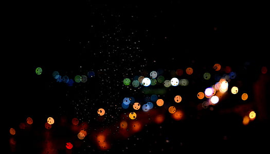 dark, night, bokeh, lights, abstract, backgrounds thumbnail