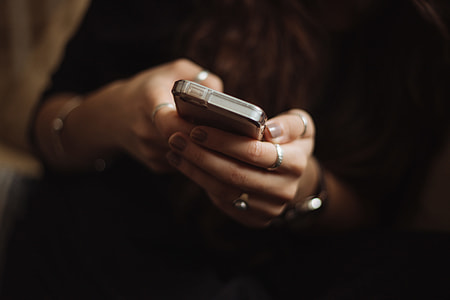 Typing on iPhone thumbnail