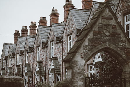 gray concrete houses photo thumbnail