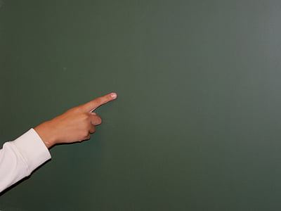 person pointing on right side thumbnail
