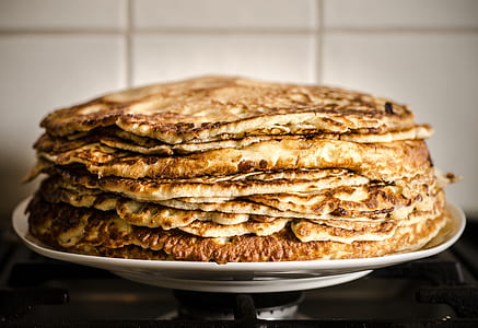 plate of pancakes on black surface thumbnail
