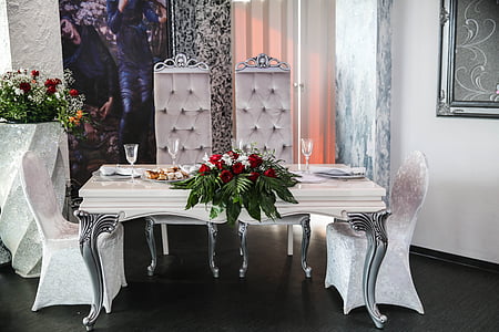 rectangular white dining set thumbnail