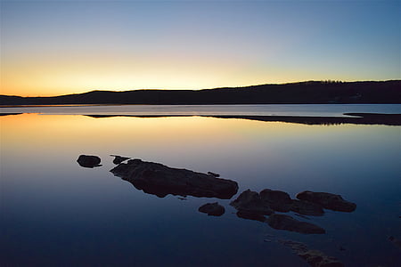landscape photography of lake and mountain thumbnail