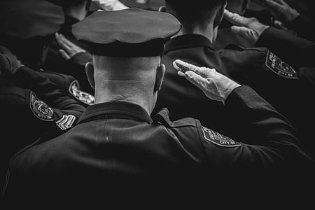 grayscale photography of soldiers thumbnail