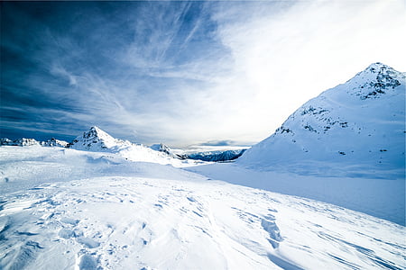 snow coated hills and ground thumbnail
