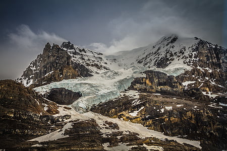 rock formation cover with ice landscape photograph y thumbnail