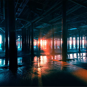 indoor structure with lots of black steel pillar thumbnail