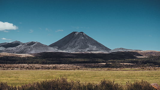 gray volcano landscape photo thumbnail