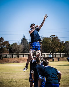 Man Lifted by His Teammate thumbnail