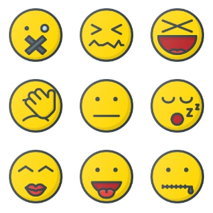 Emot svg vector icon sets
