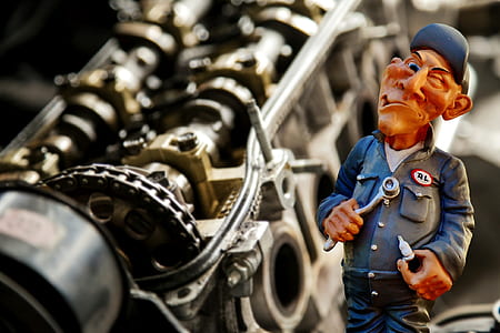 selective-focus of mechanic figurine thumbnail