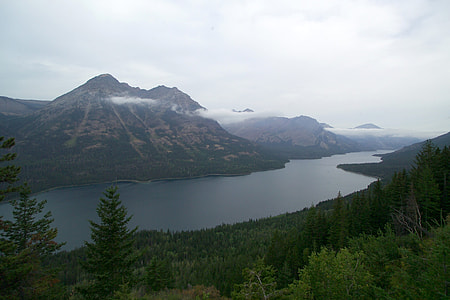 Landscape around Goat Haunt at Glacier National Park, Montana thumbnail