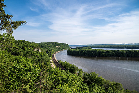 Landscape View of the curving Mississippi River thumbnail