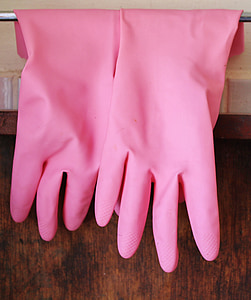 close-up photo of pink gloves thumbnail