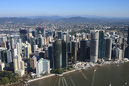 Riverfront cityscape view in Brisbane, Queensland, Australia thumbnail